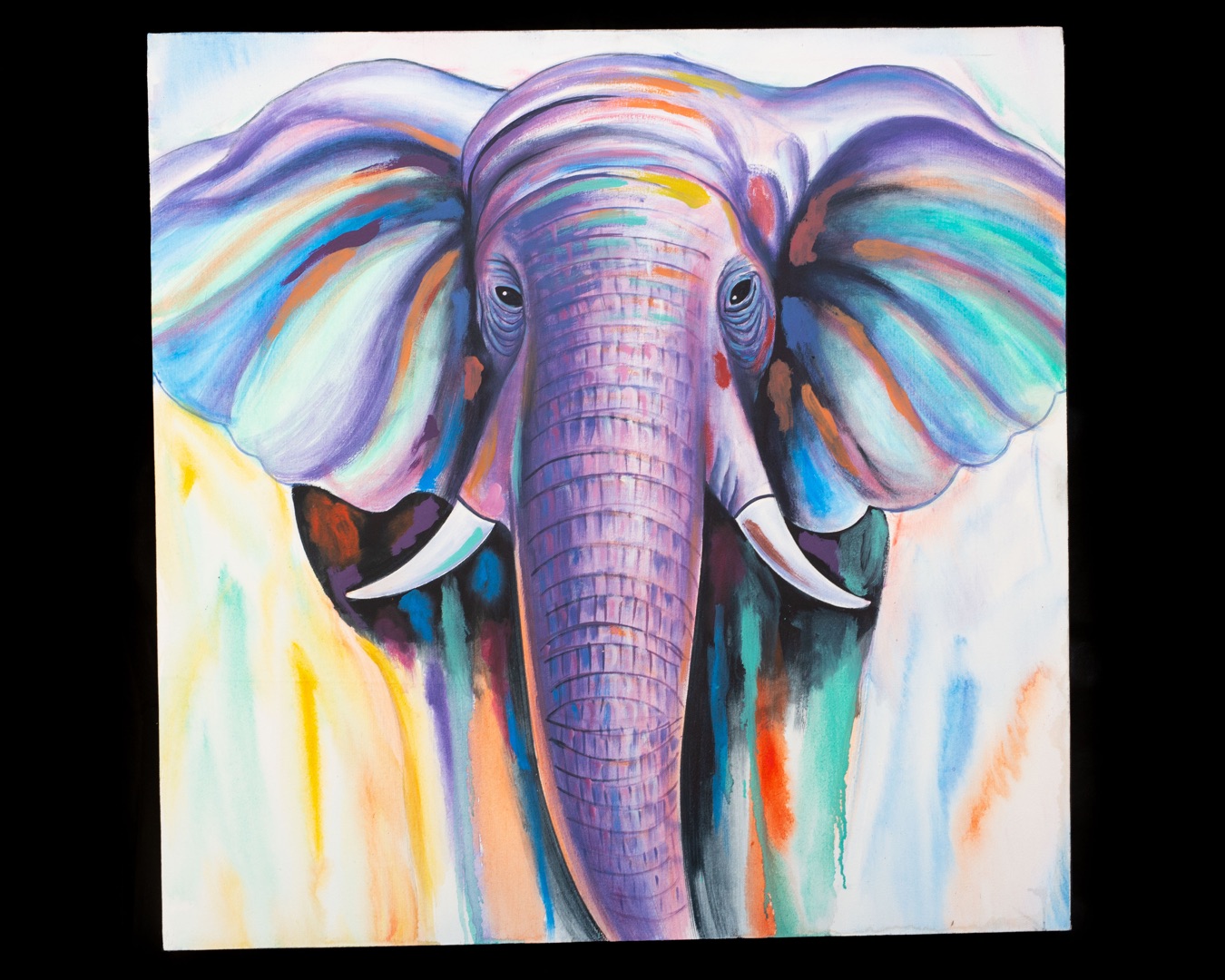 Obraz slon modrý
