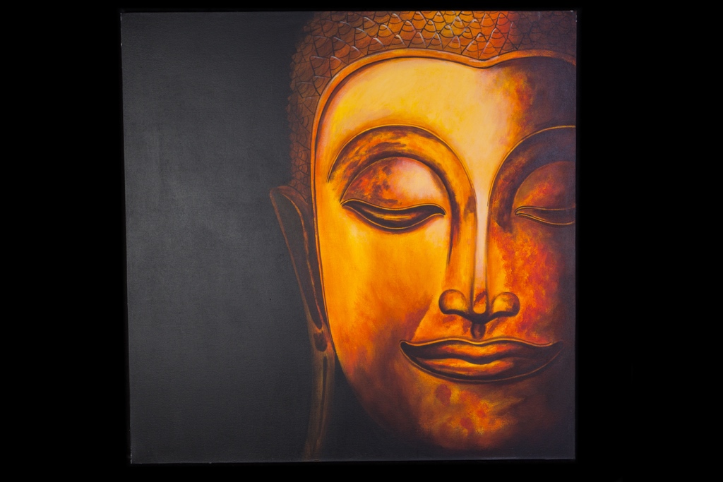 Buddha meditující