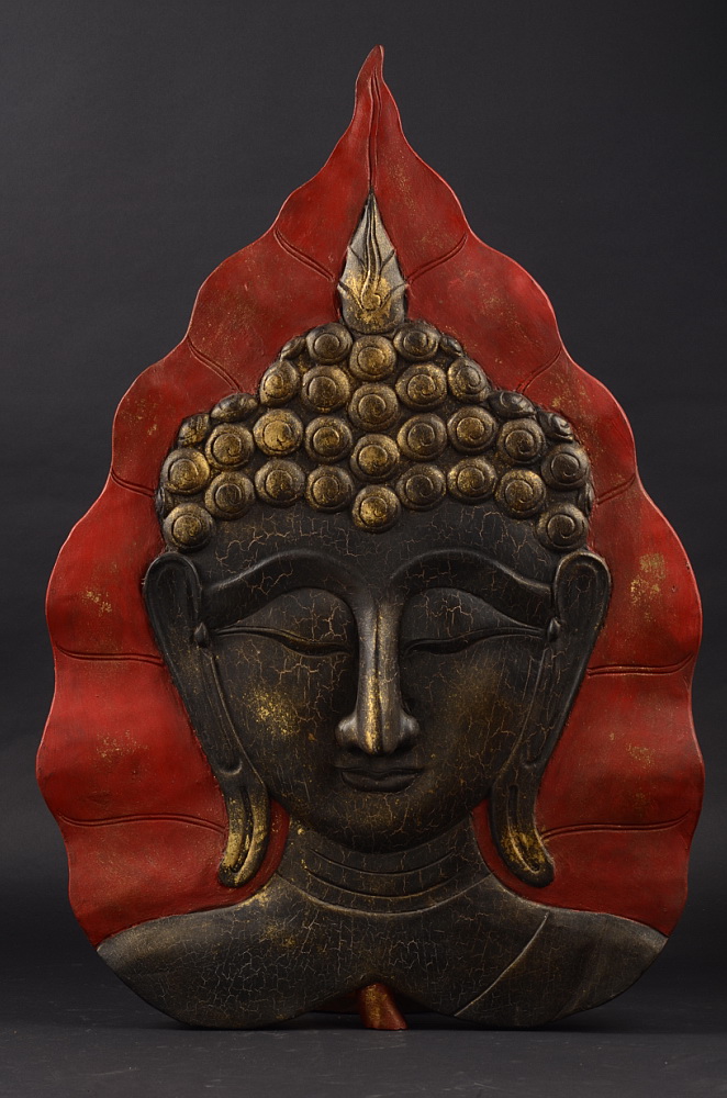 Dřevěný obraz Buddha